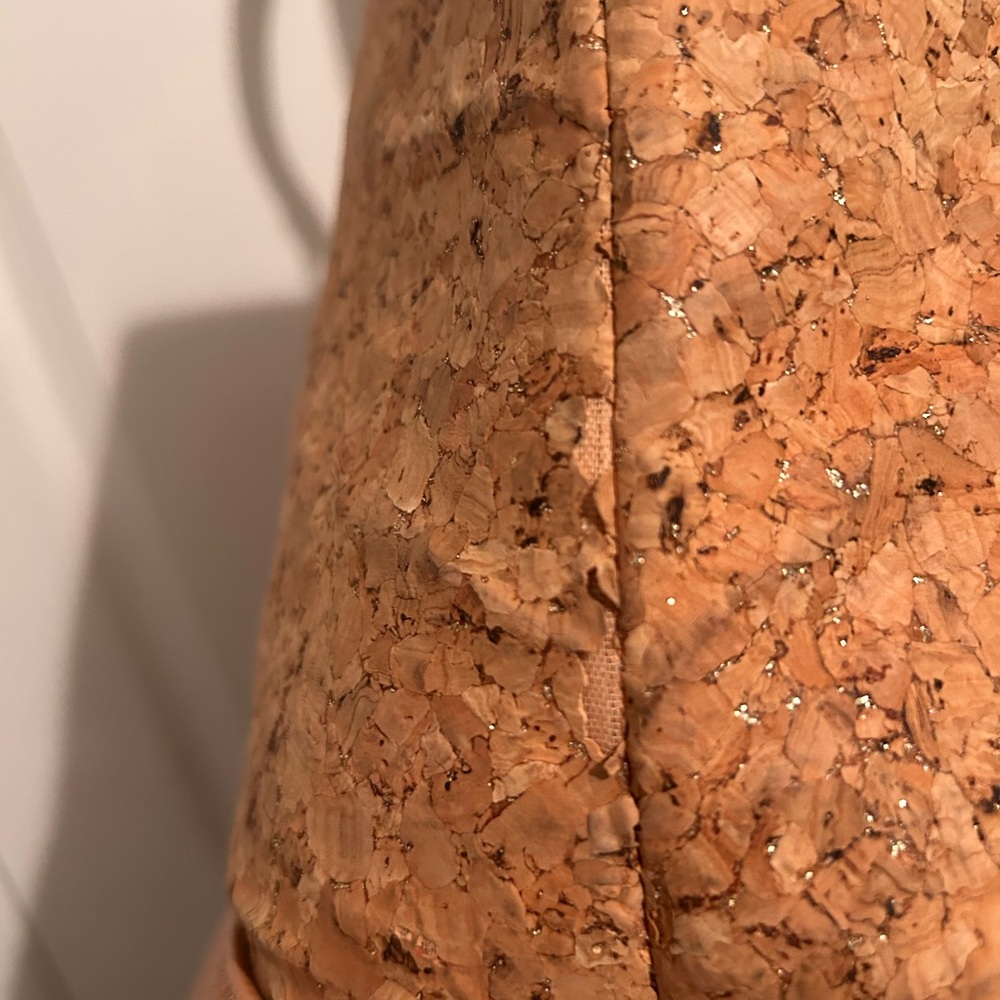 Tan Cork Tote Bag & Matching Wallet - Picture 5 of 7